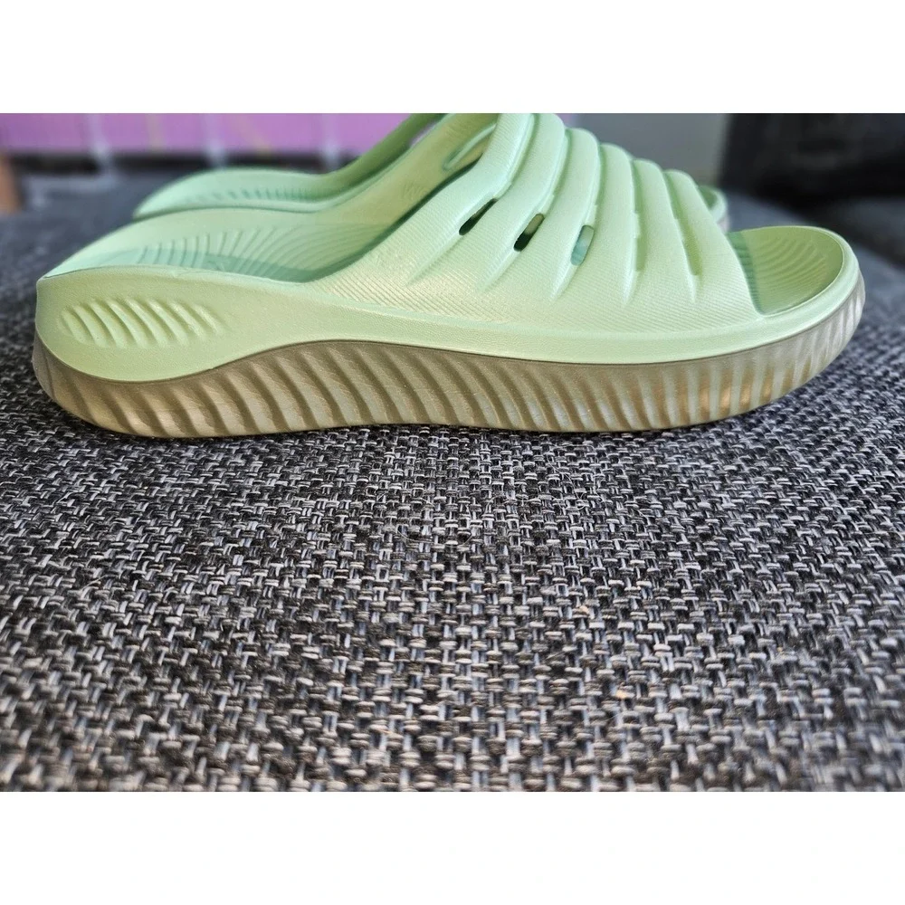Kuailu Recovery Slide Sandals Women Size 9 Lime Green Good Cushioned Comfort